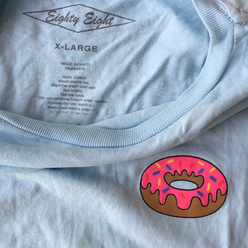 Eighty Eight | Teal Doughnut Long Sleeve Crew Neck - Picture 2 of 3